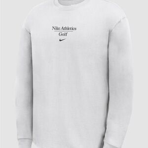 Nike White Long Sleeve Golf Shirt